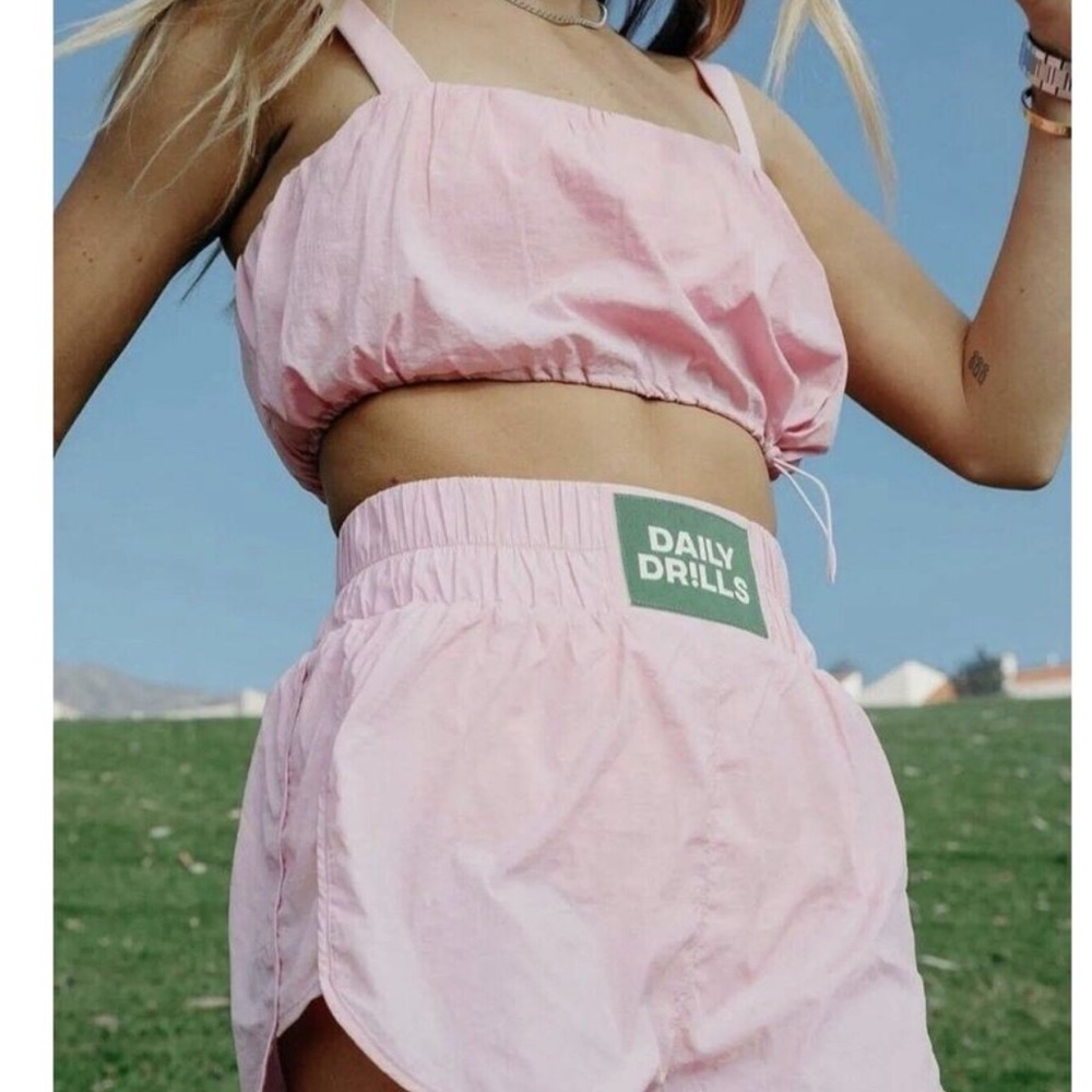 Pink Daily Drills Bubble Shorts